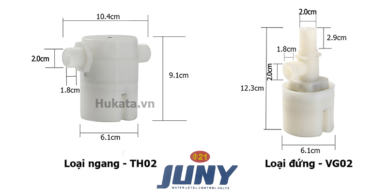 ee88ap thông minh Juny ee88tảiapp ngắt nước phi 21 mm và 27mm 6 kich thuoc phao junny