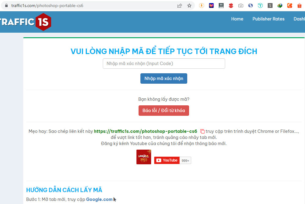 Hướng dẫn rút gọn link kiếm tiền với link1s (Web1s) 2 dang ky link1s 4
